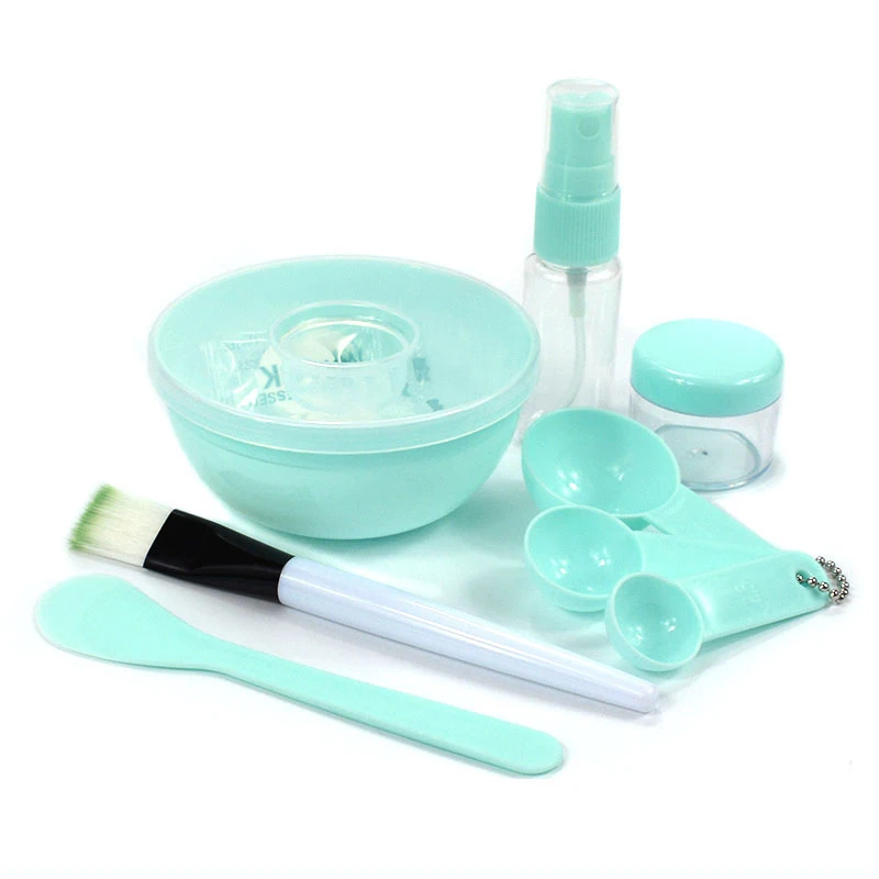 Mask Bowl and Stick Set, 9 Pieces DIY Tools Kit, Bowl, Lid, Brush, Stick, Spray Bottle, Soaking Bottle, Make  Mask Easier