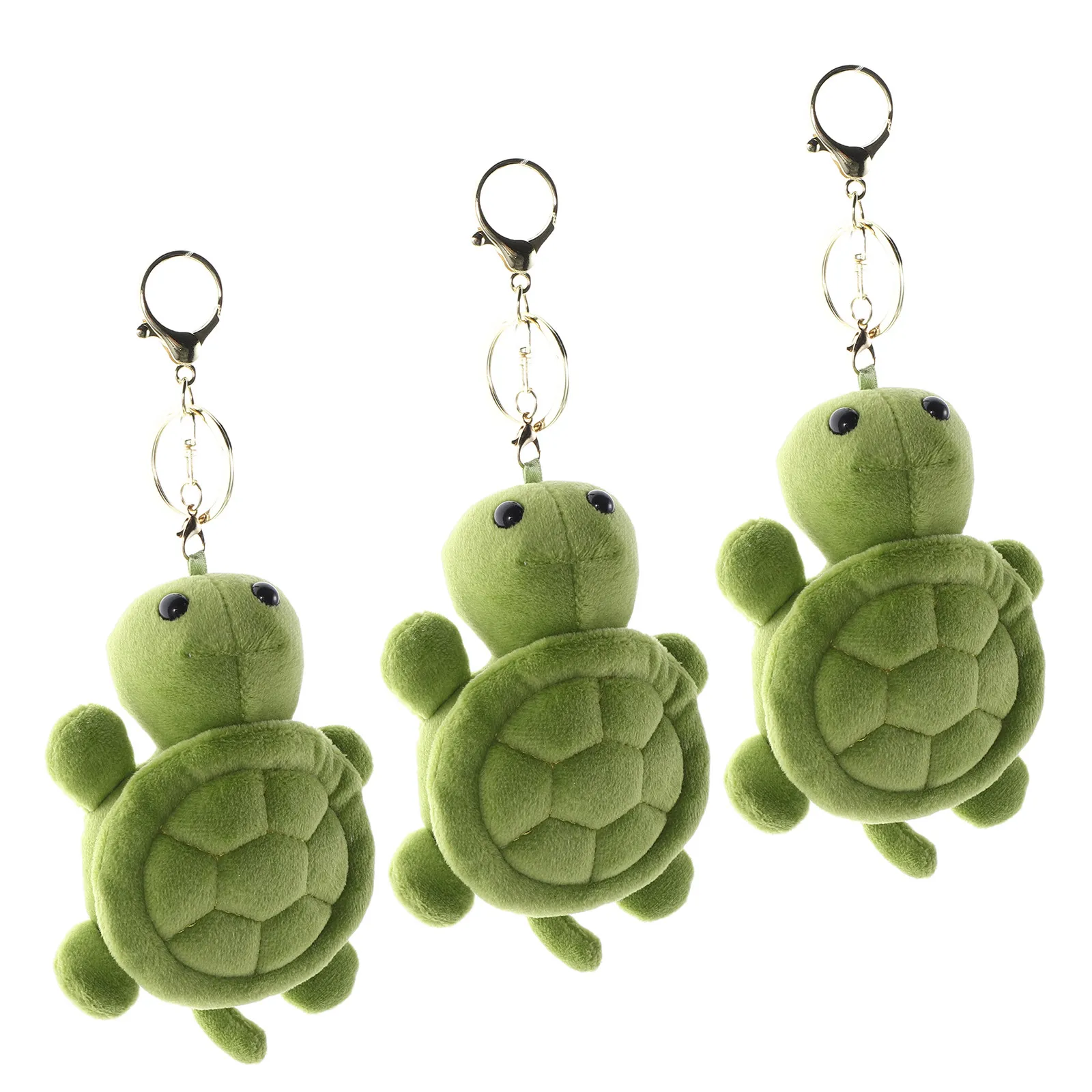 3 szt. Breloczek z żółwiem, uroczy mini brelok z miękkim pluszowym zwierzątkiem morskim, ozdoba do plecaka, upominek na przyjęcie, pluszowe breloczki ze zwierzętami.