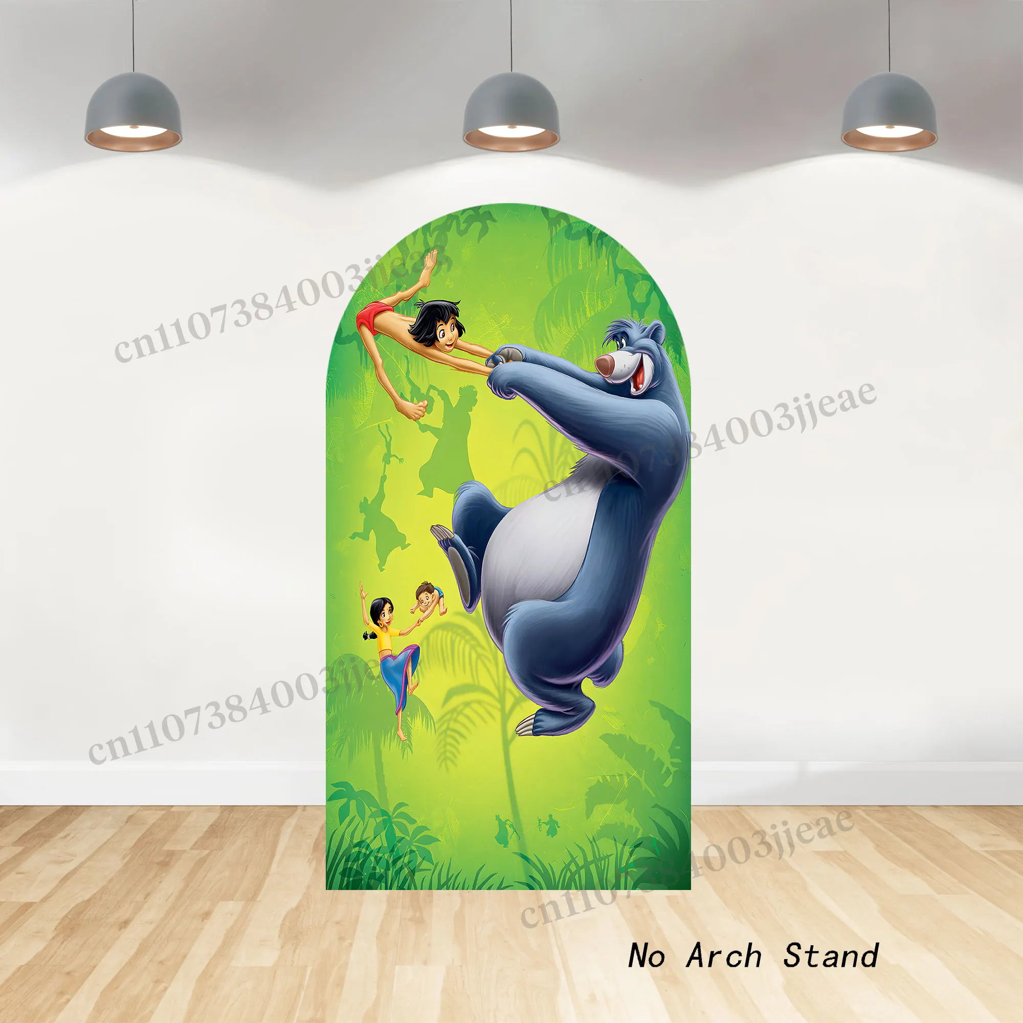 The Jungle Book Backdrop Arch Photo Cover Boys Kid 1st Birthday Party Decor Baby Shower Child Photography Background Studio Prop view 2