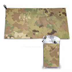 Multicam Camouflage Soft Comfortable Bath Shower Quick Dry Towel Camouflage Multicam Army Soldier