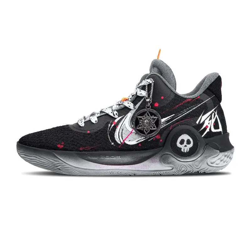 

[На заказ The Contract of Death] Nike KD Trey 5 IX противоскользящие износостойкие баскетбольные кроссовки средней высоты унисекс черный, белый цвет