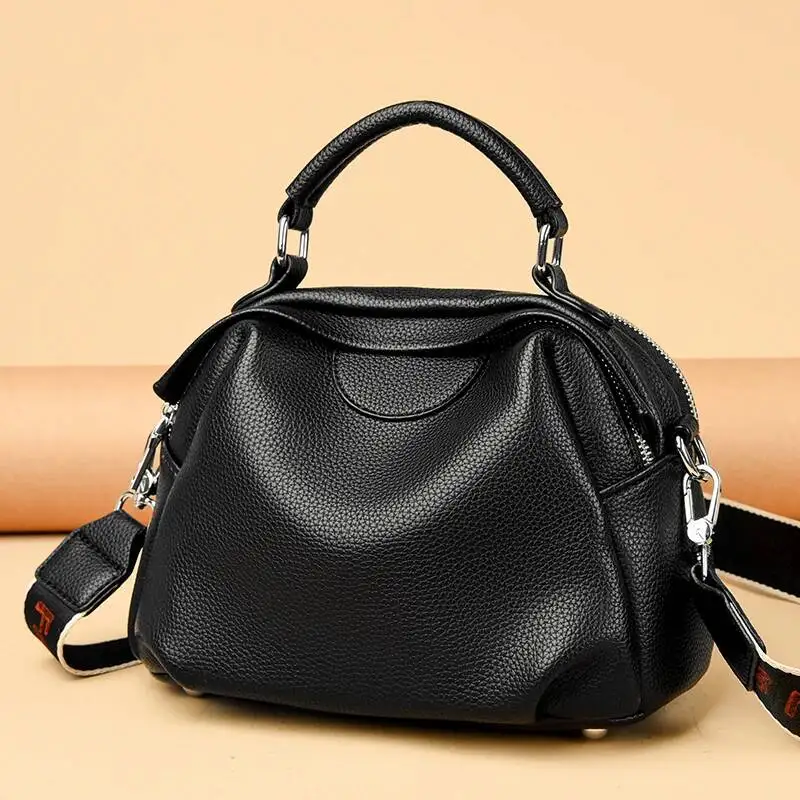 High Quality Leather Tote Fashion Women Shoulder Bag Large Capacity Wear-resistant Luxury Handbag Sac Top-handle Bags Female