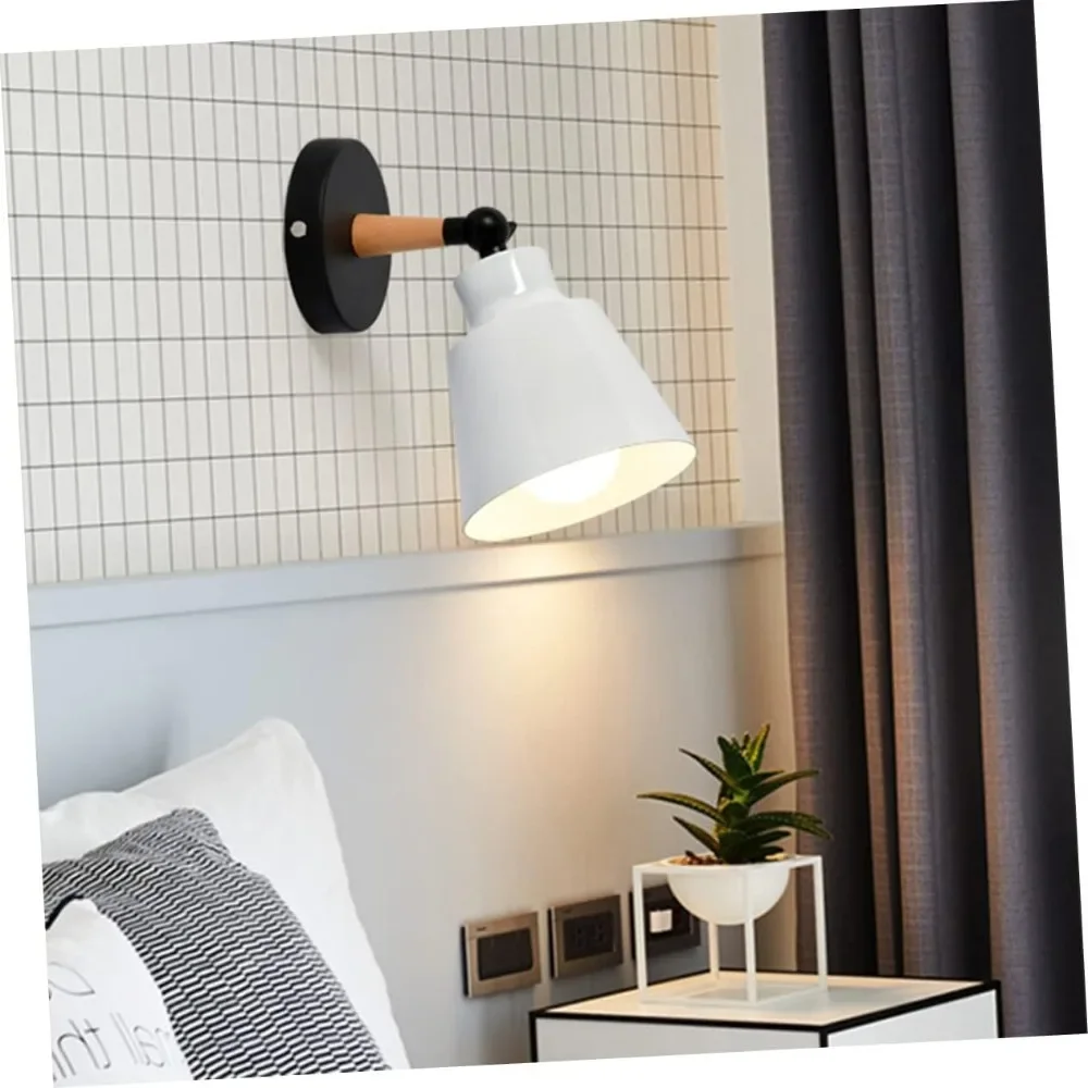 JOYINLED Nordic Wall Lights Wooden Modern Hallway Lamp Adjustable Indoor Wall Light Fixture for Corridor Bedside Bedroom Living