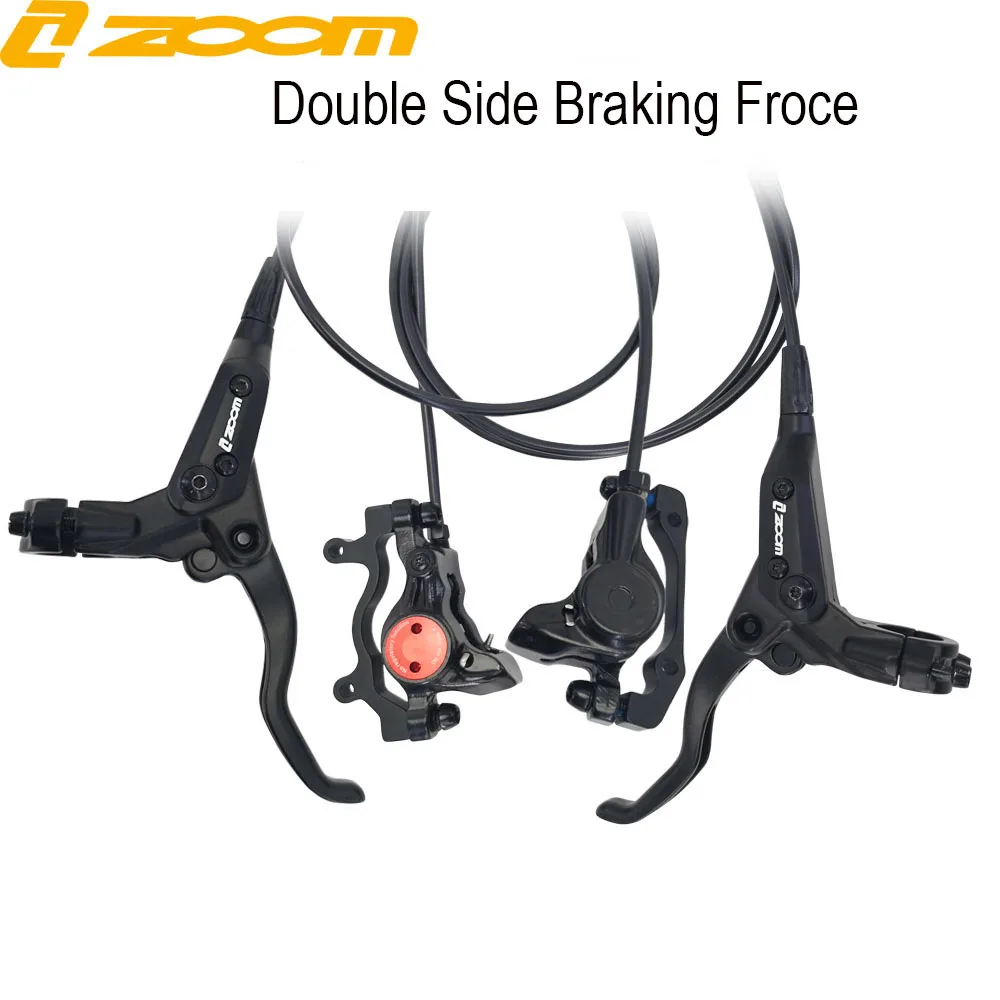 ZOOM MTB Bicycle Hydraulic Disc Brake HB870 2 Piston XC Trail Calipers Metal Mountain Bike Brake Pads Mineral Oil Pressure Rotor