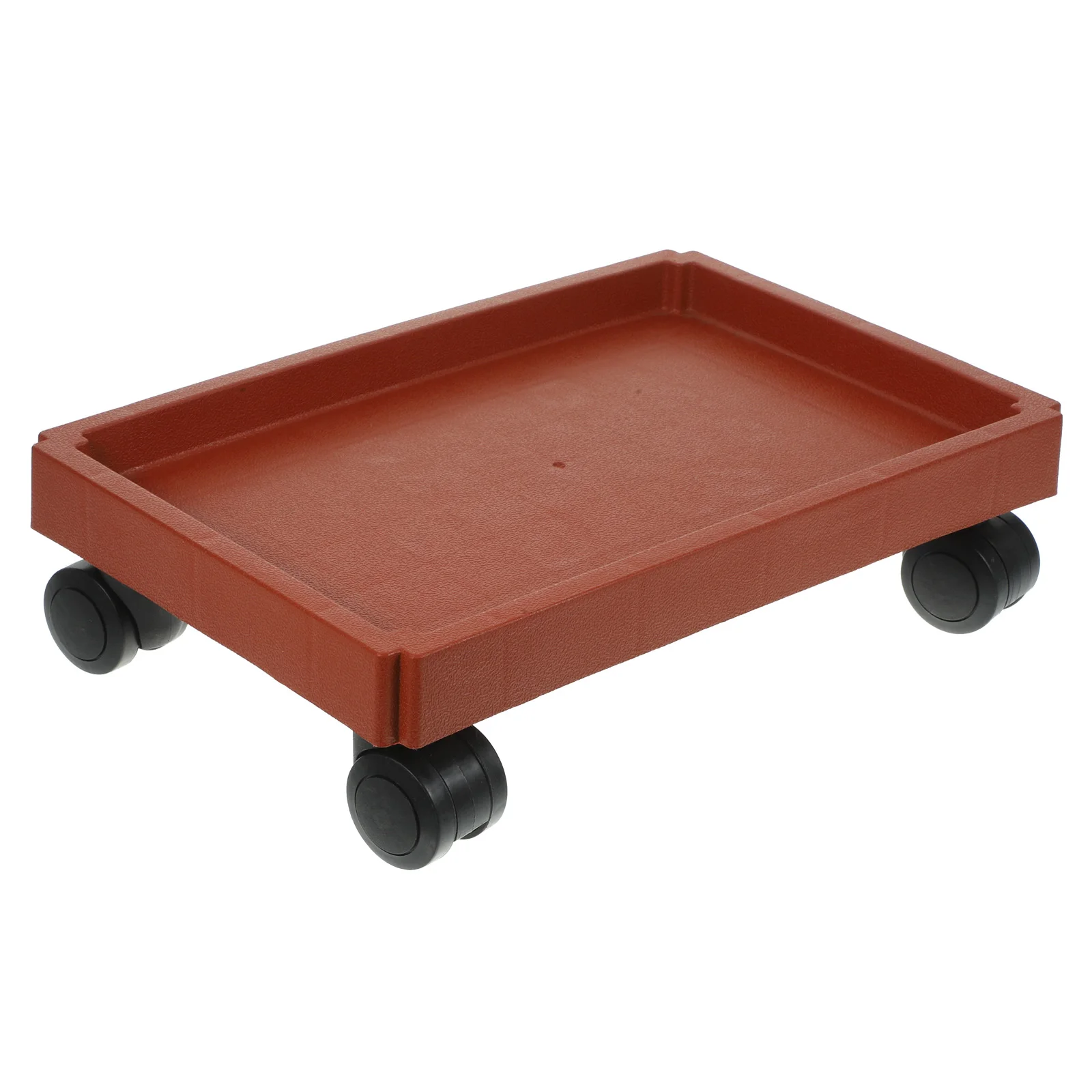 

Rectangular Base Thickened Movable Bonsai Tray Wheels 320mm Rolling Plant Tray Outdoor Planter Trays With Casters