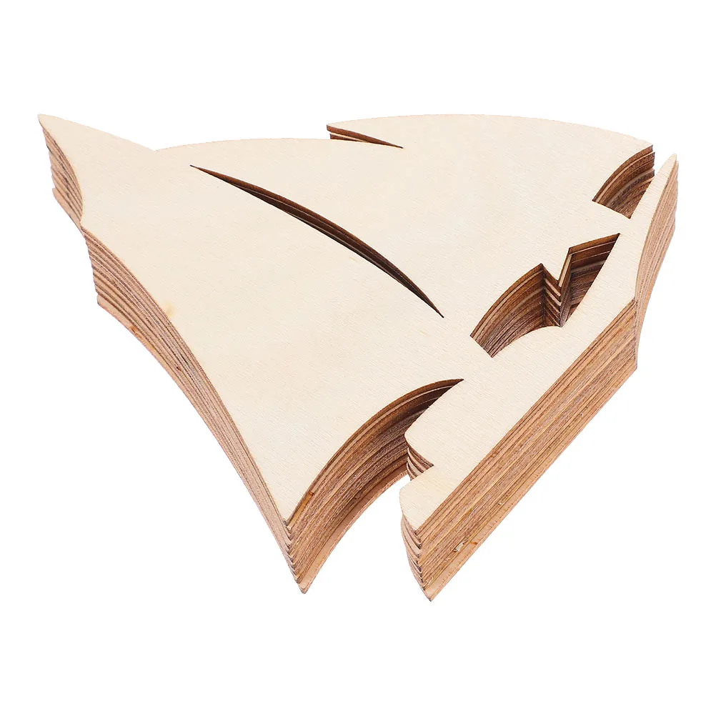 

20Pcs Wooden Sailboat Decorations DIY Craft Kits for Ocean Theme Parties Summer Events Home Living Room Nautical Wood Pendants