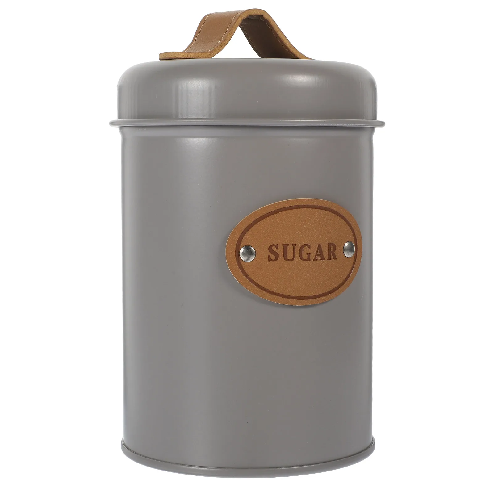 

Metal Sugar Jar With Lid Airtight Tea Coffee Storage Canister, Portable Food Container For Dry Beans Cereal Grains Nuts Rice,