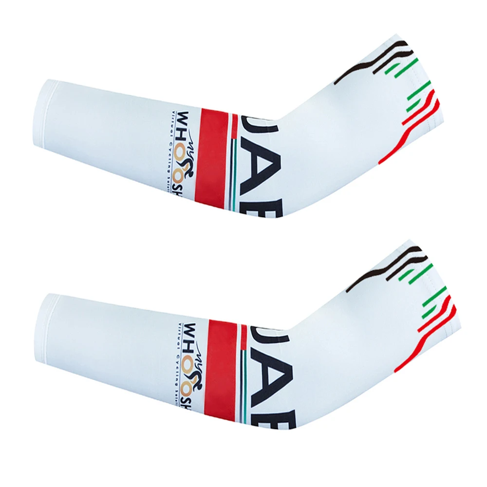 White 2025 UAE Team Bike Sleeves Arm Warmers Men Women Running Quick Dry Ropa Ciclismo MTB Cycling Arm Cuffs Protection