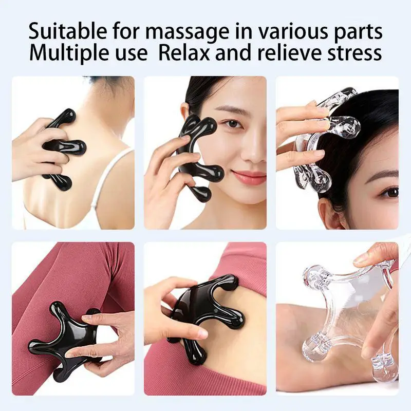 مدلك الظهر يده تدليك مخلب 5 كرات الذراع الخلفي الساق الاسترخاء رئيس القدم دليل مدلك للأدوات الصحية #3