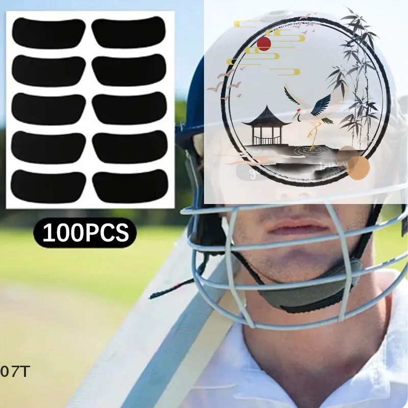 Baseball Eye Black Stickers 100PCS Breathable Under Eye Football Strips Sports Eye Stickers For Girls Boys Adults Kids Sport