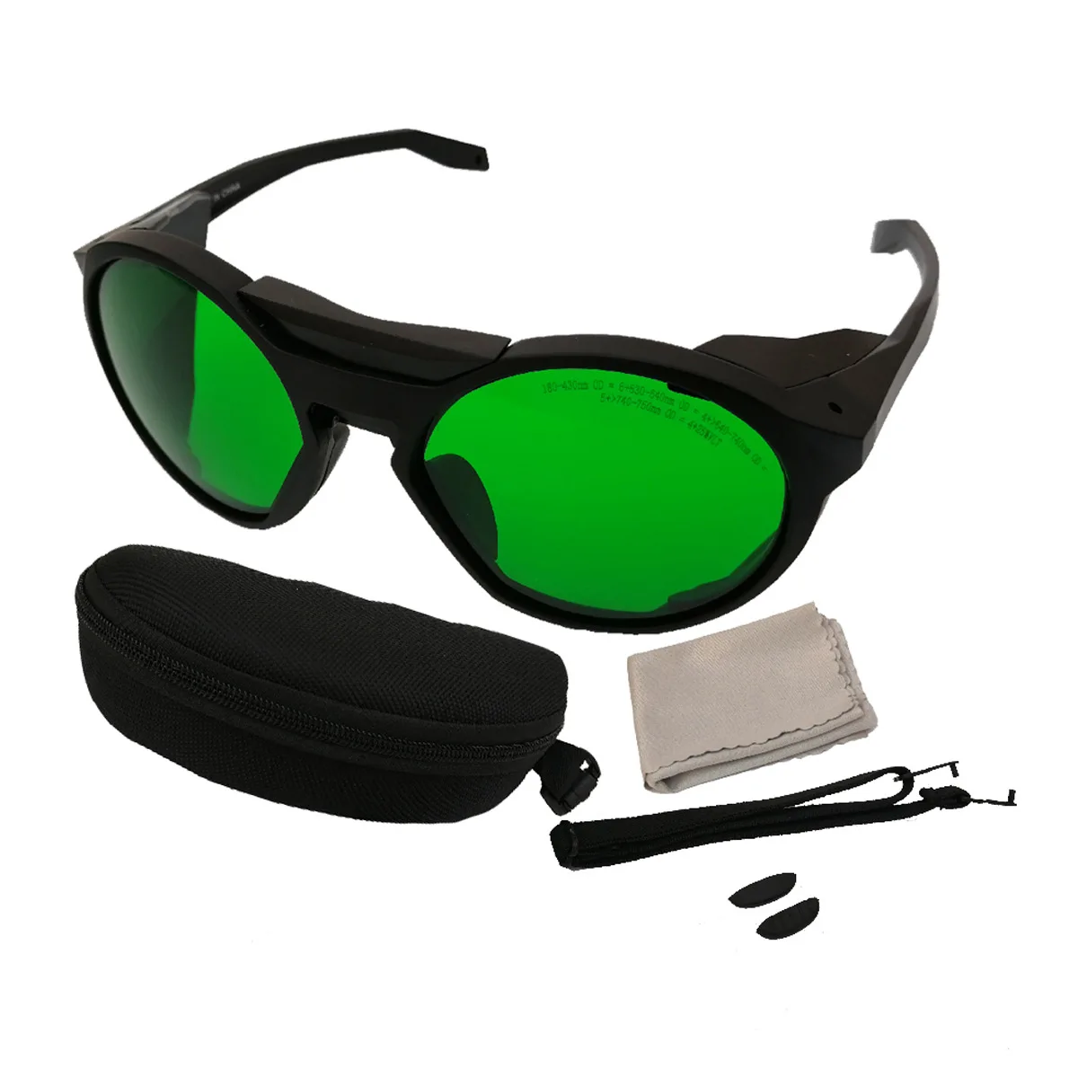 190-470nm 610-760nm Laser Protective Glasses Wide Spectrum Polymer Absorption Anti-laser Goggles