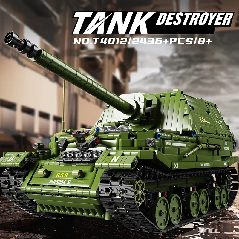 

War II Military Tank Building Blocks Classic Military Vehicle Tank Model Bricks Desktop Decoration Toys For Kids Holiday Gifts