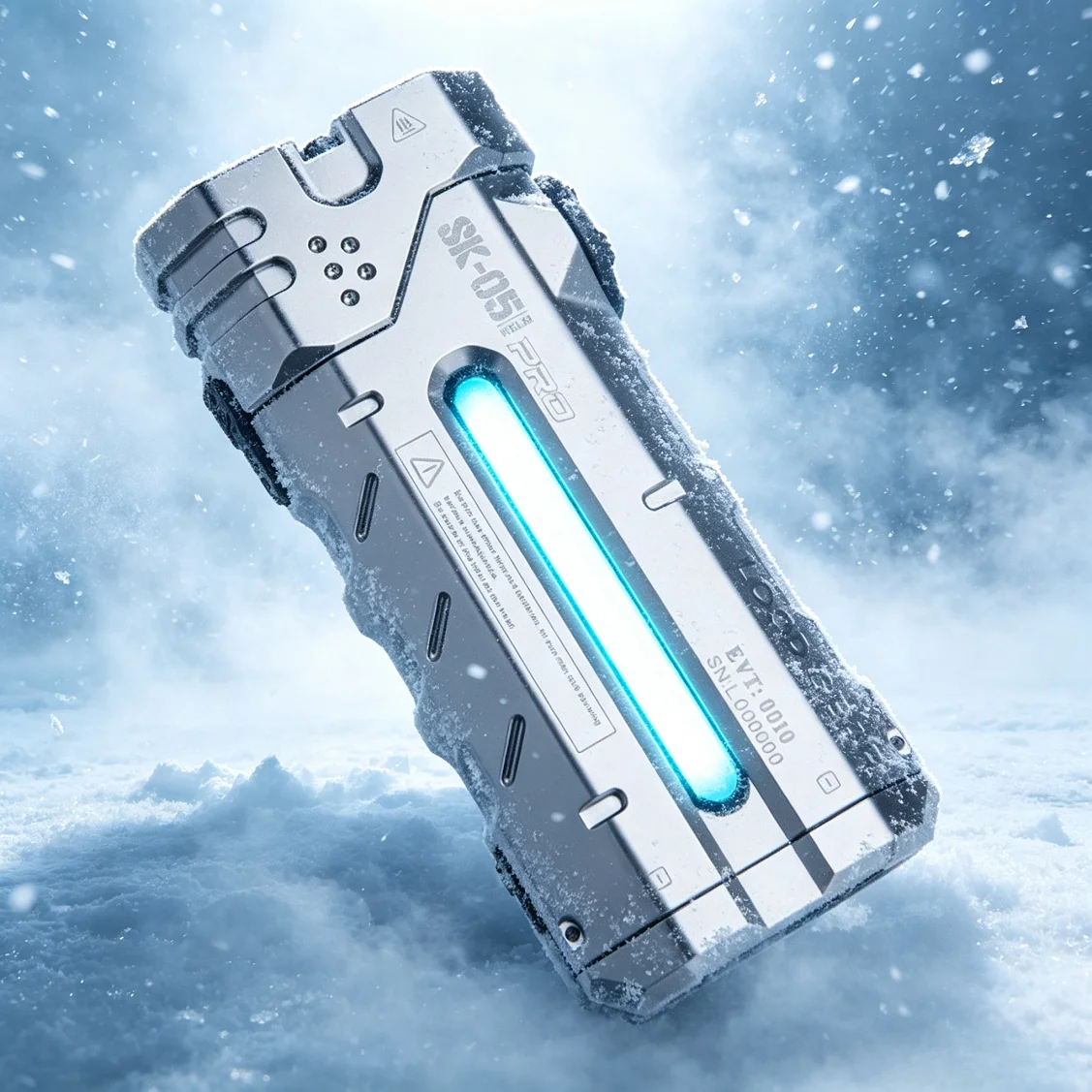 LOOP Multifunctional Flat LED Flashlight 4360lumens Rechargeable Searchlight with Magnetic Tail for Hiking Patrol Power Bank