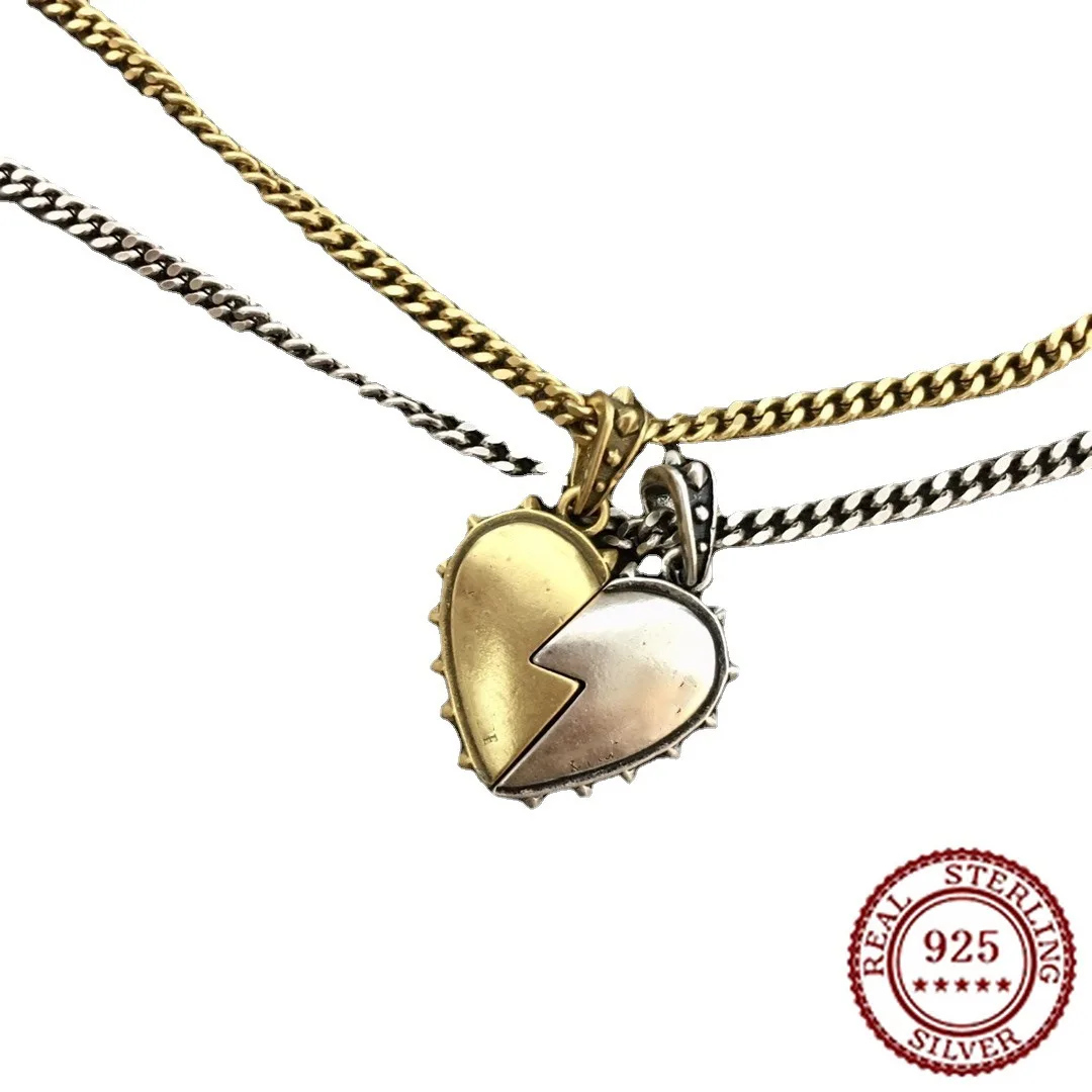 

2025 New Classic Women's Heart Bracelet Peach Heart Pendant Color Blocked Couple Heart Bracelet