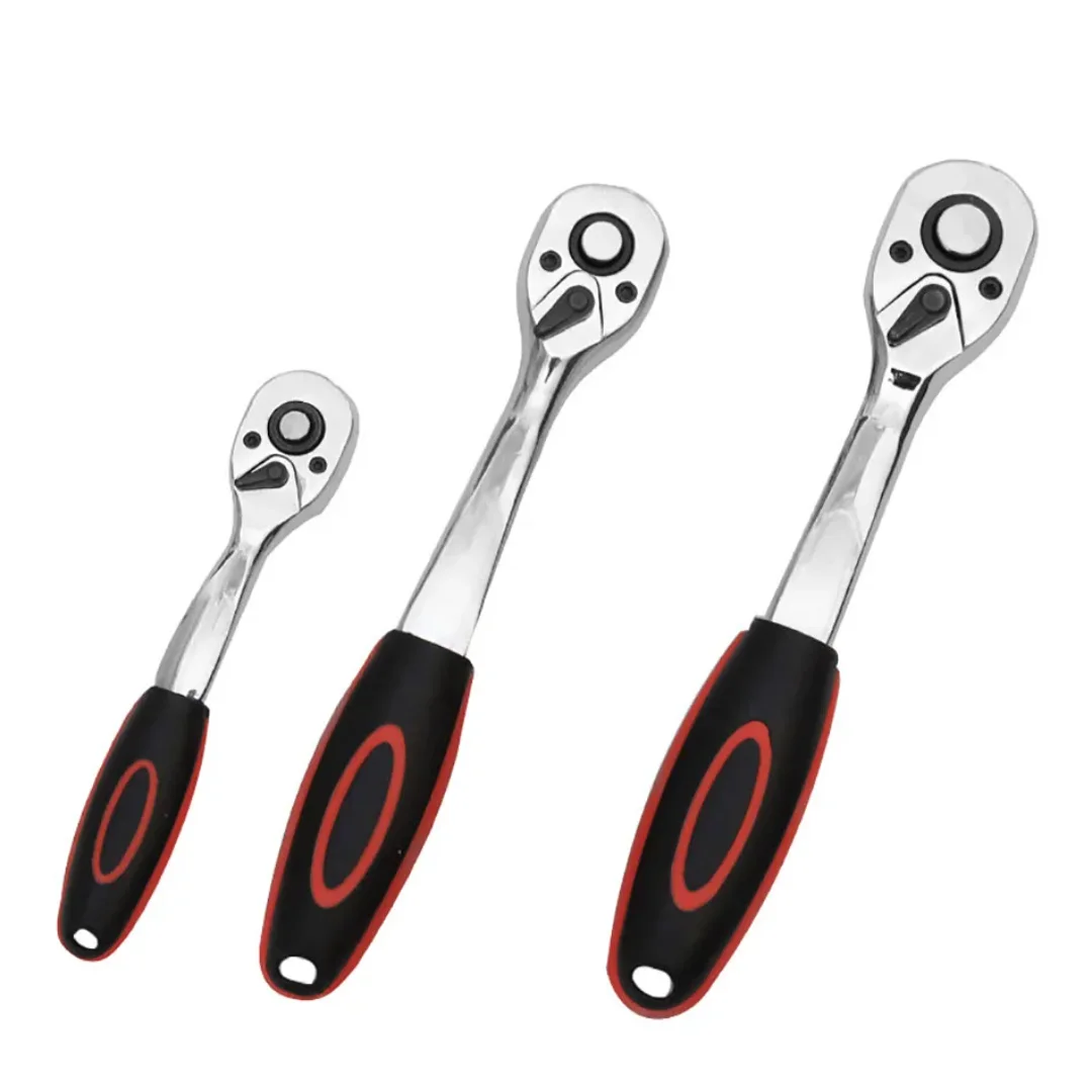 1/4 3/8 1/2 inch 24/72 Teeth Ratchet Wrench Extending Socket Wrench Handle Repair Tool
