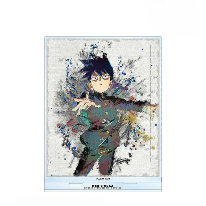 Anime Serizawa Reigen Arataka Kageyama Ritsu Shigeo Acryl Stand Doll Game Ekubo Figure Model Plate Cosplay Toy for Gift