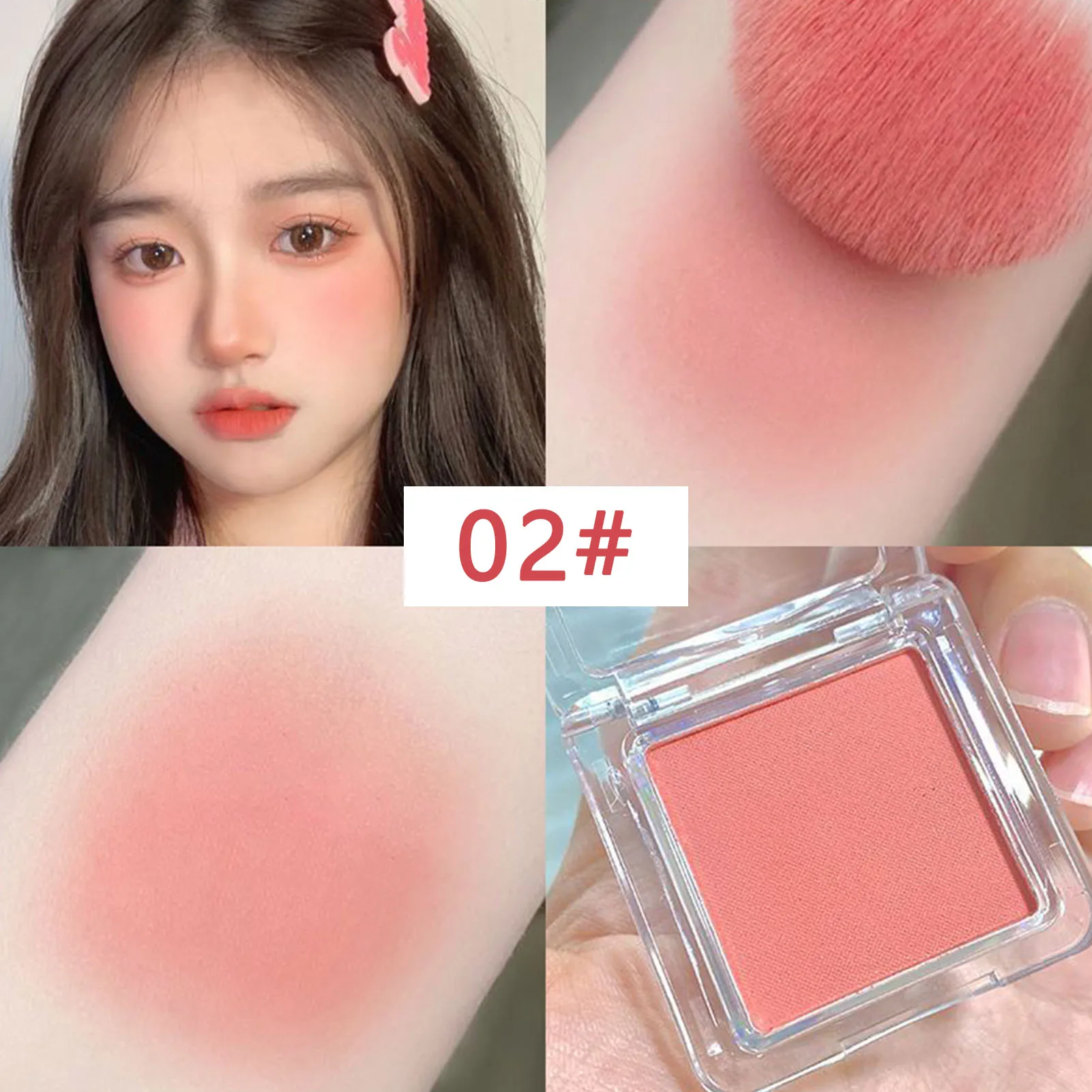 Face Blush Powder Lightweight Buildable Formula Contour and Highlight Blush Cosmetic Makeup Blush