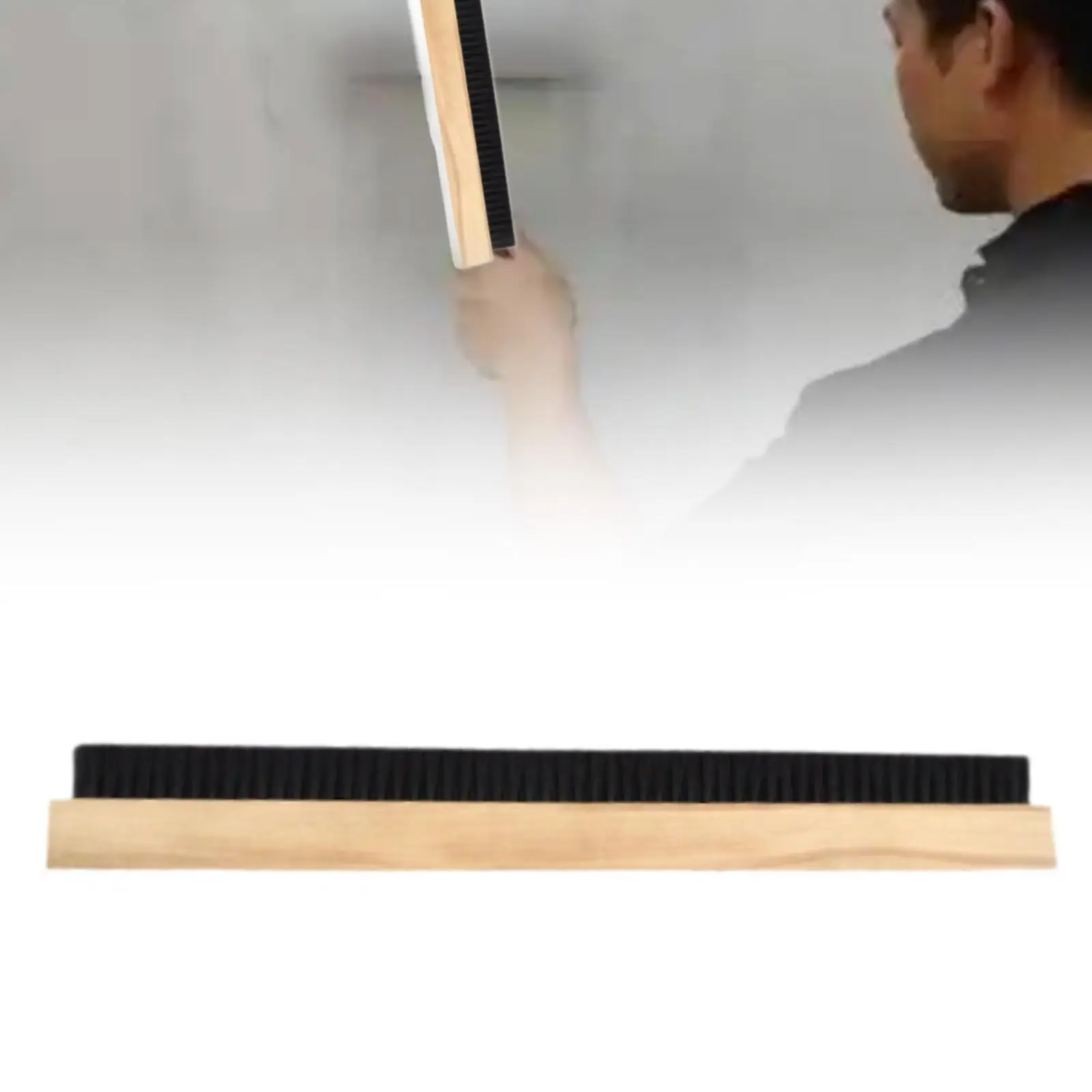 

Concrete Broom Three Row Bristles Versatile Construction Site Tool Wall Paint Brush Gifts Concrete Finishing Broom 28 inch Size