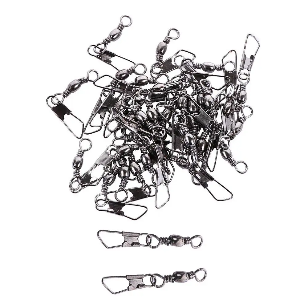 Buckle With Interlock Tool Swivels Solid Rings Hanging Snap Fishing Pins Fishing Line Connector