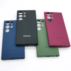 For Samsung Galaxy S22 S23 S24 Plus Ultra Silky Soft Liquid Silicone Case High Quality Protective Cover S23Ultra S22+ S23+ S24+