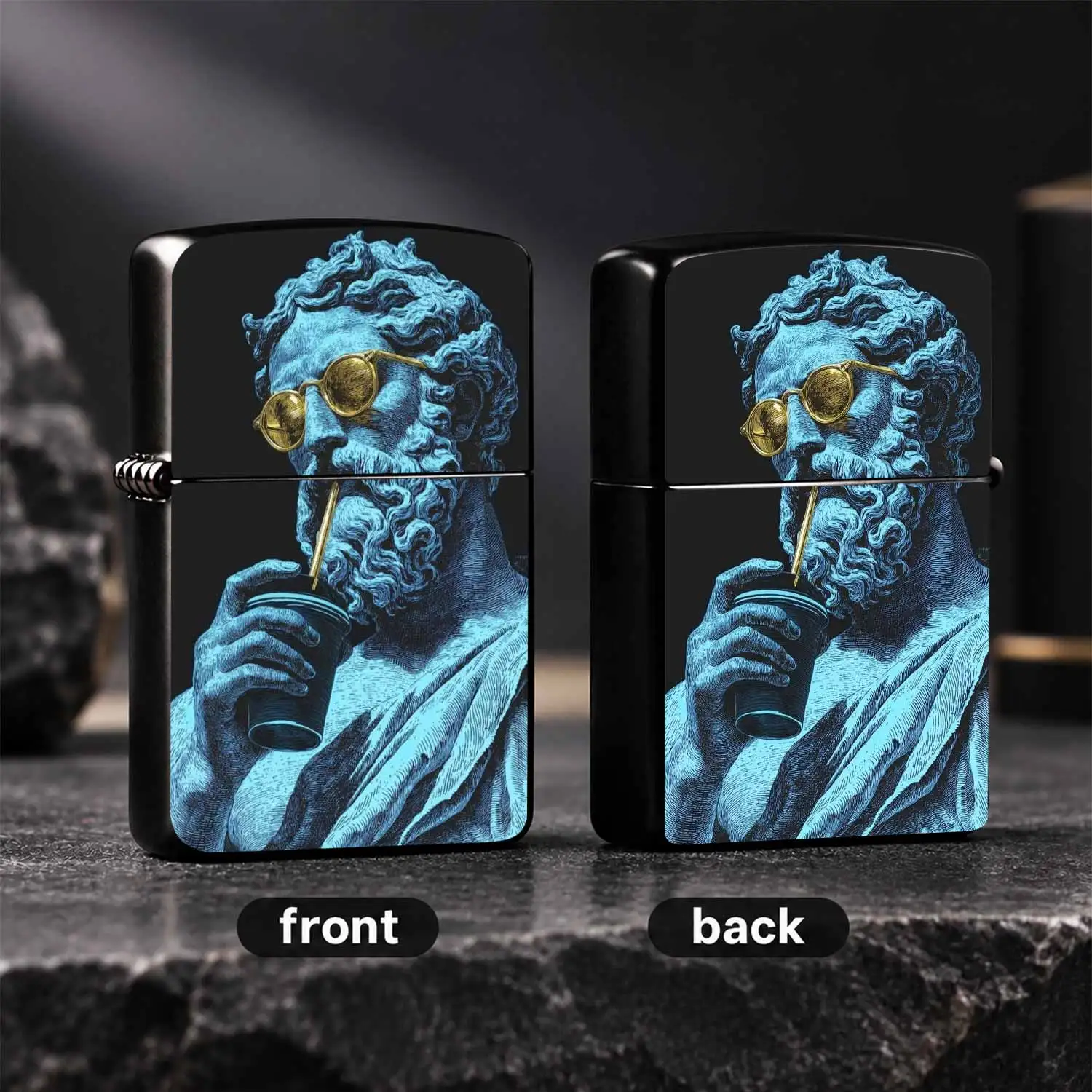 Trendy Ancient Greek Statue Style Lighter, Cool Stylish Portable Ignition Device, Creative Unique Fun Desktop Decor, Perfect For Daily Use, Outdoor Activities, Gatherings, Ideal Exquisite Gift For Friends And Hobbyists, Fits All Scenarios A