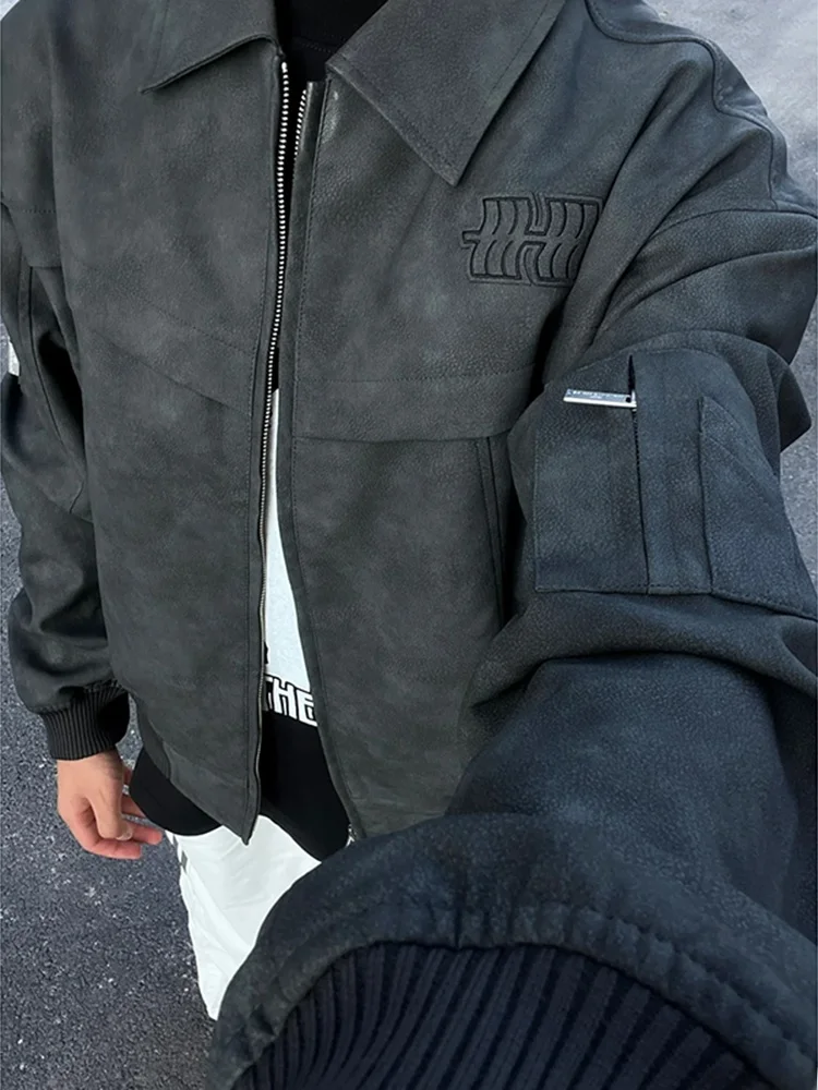 

Мужская куртка American Sle MA Pilot: демисезонная, для мотоциклистов, рабочая, с декоративной молнией, ветрозащитная, приталенного кроя