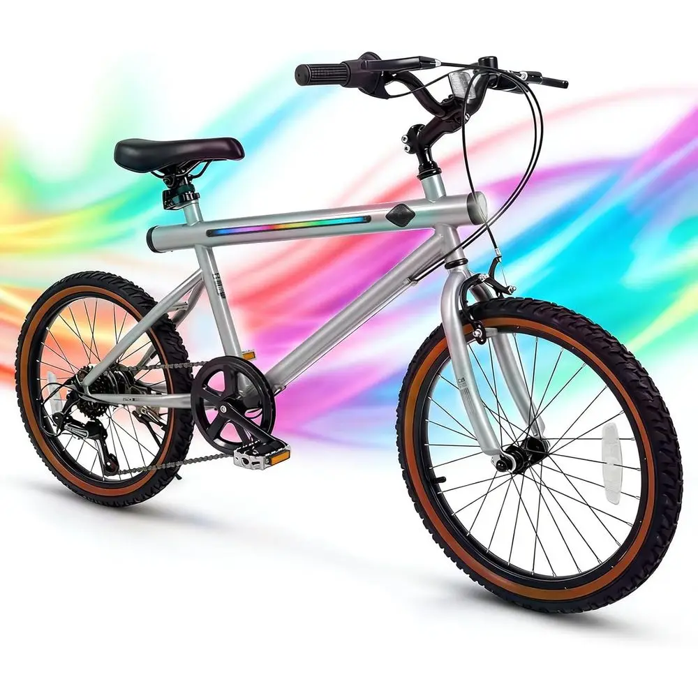 

20 LED-lit 6-Speed Hybrid Bike with Stereo Speakers and High Carbon Steel Frame