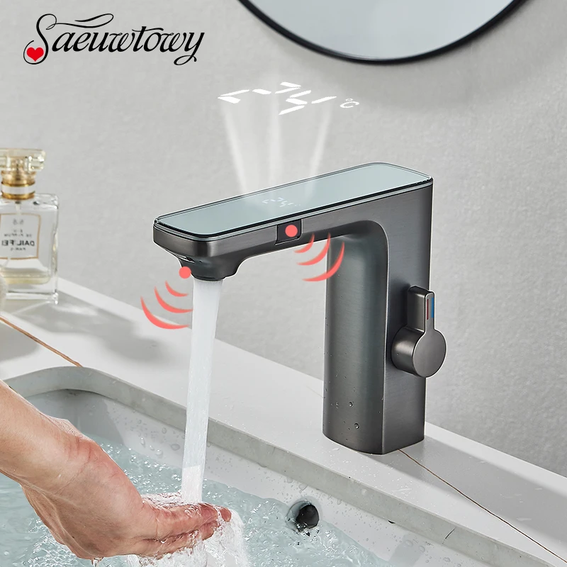 Rubinetto per lavabo con sensore intelligente schermo con Display digitale