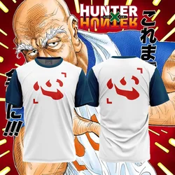 Summer Men's Role Playing 3D Printing Chairman Netero Hunter X Hunter T-Shirt Street Casual Large Quick Dry Breathable Top