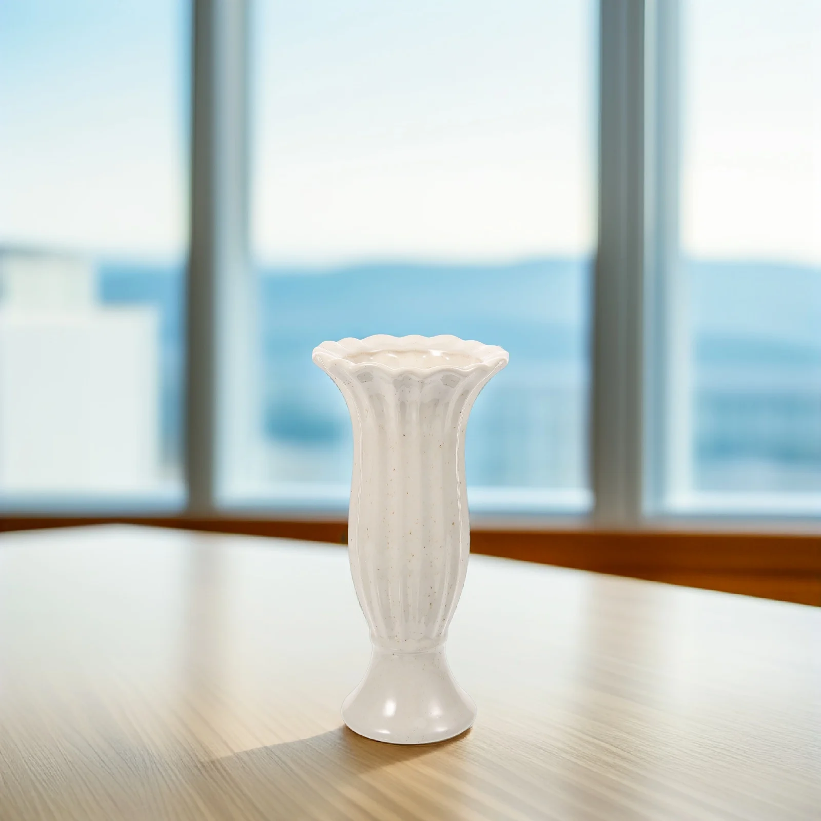 

Roman Column Ceramic Vase Elegant Cemetery Planter Weather Resistant Grave Flower Holder Memorial Urn Container