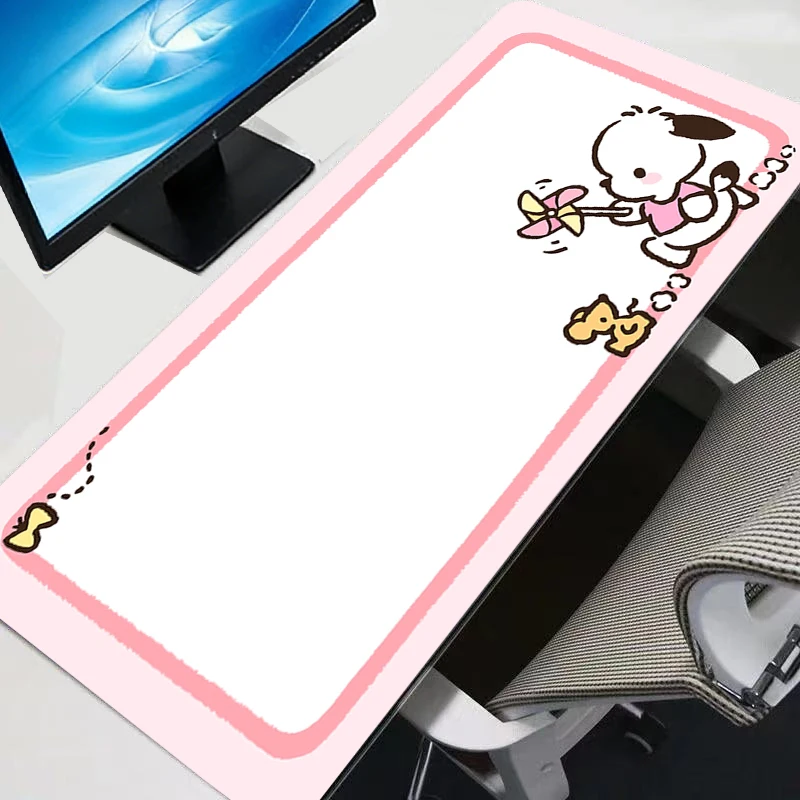 

Pochacco Large Mouse Pad Gamer Computer Desk Mat Modern Table Keyboard Laptop Carpet XXL Gaming Mousepad Durable Anime