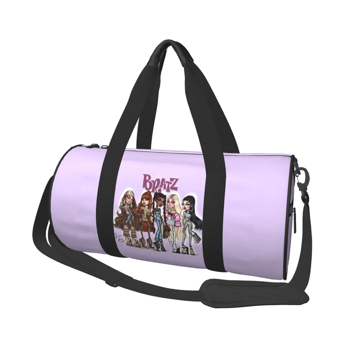 Bratz-bolsas de deporte brillantes para hombre, bolsa de gimnasio de viaje, accesorios de gimnasio, bolsos Retro de diseño, bolsa de Fitness impermeable