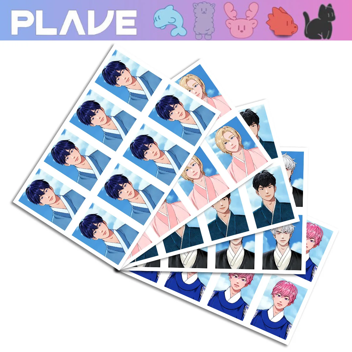 

1PC KPOP PLAVE One Inch ID Photo EUNHO NOAH BAMBY YEJUN HAMIN Fashion Hanbok Selfie Cards Wallet Passport HD Picture Fans Gift