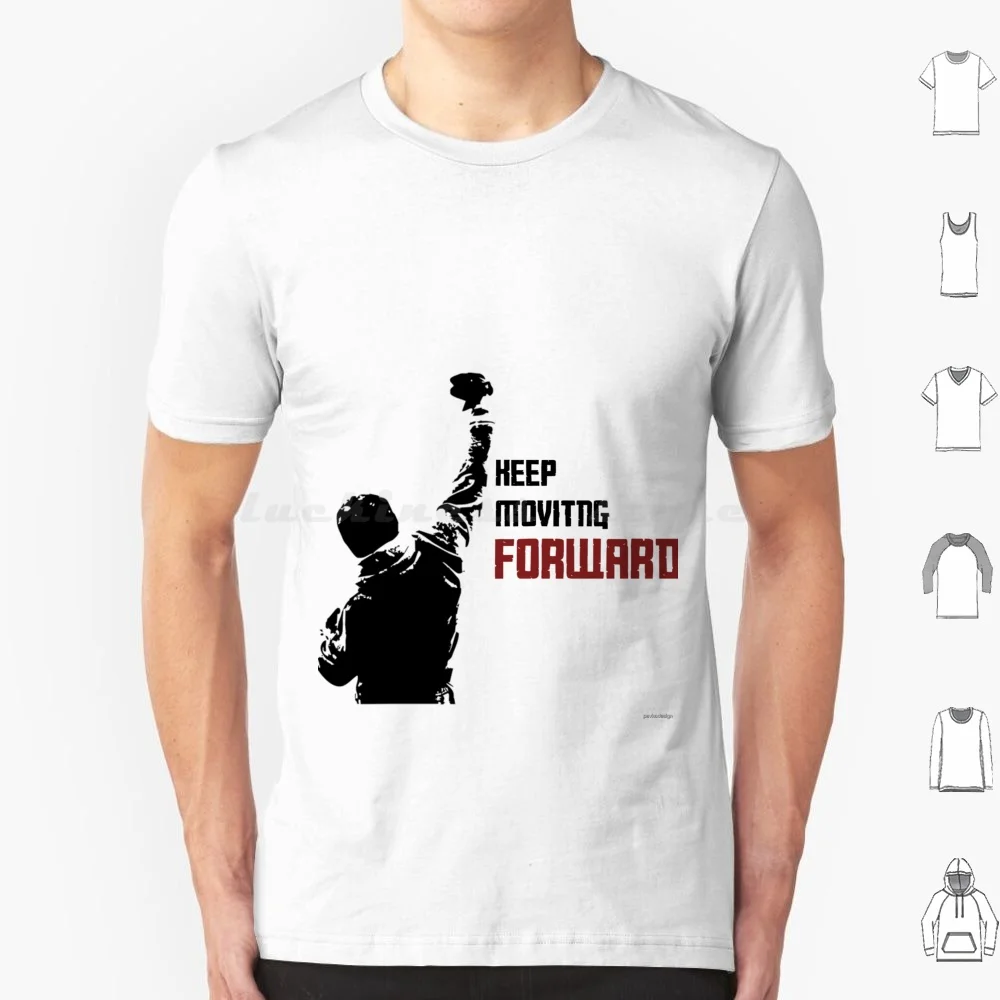 Camiseta Keep Moving Forward para hombres, mujeres y niños, 6xl, motivacional, Balboa, boxeo, objetivo
