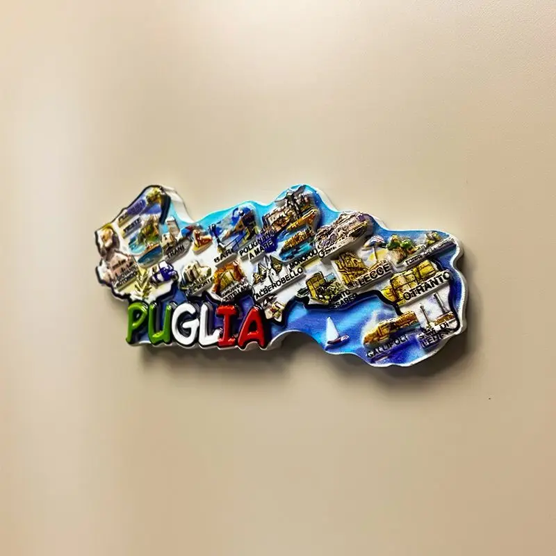

Italy Travel Souvenirs Refrigerator Magnets Creative Puglia Personalized Home Decorations Unique Gifts