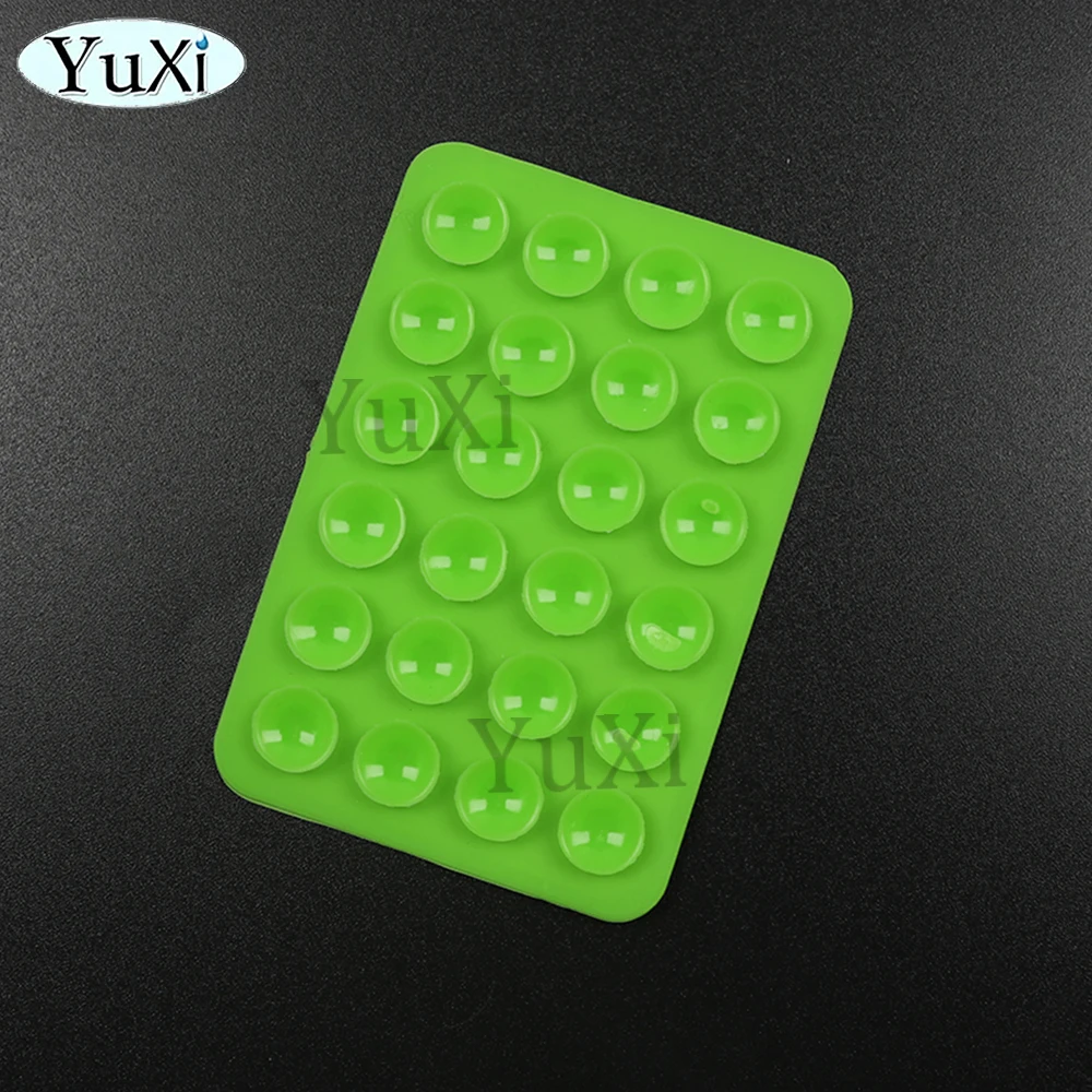 5Pcs Silikon Saug Telefon Halter Multifunktionale Saugnapf Matte Wand Stehen Anti-Slip Einseitige Fall Montieren Zurück Aufkleber