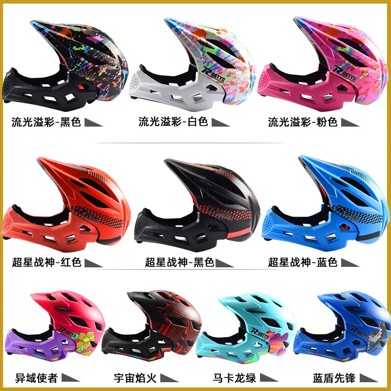 Balance Bike (for Kids) Helmet Riding Cap Full Face Helmet Sliding Step Dray the Skating Shoes Bicycle Riding Protective Gear Pr