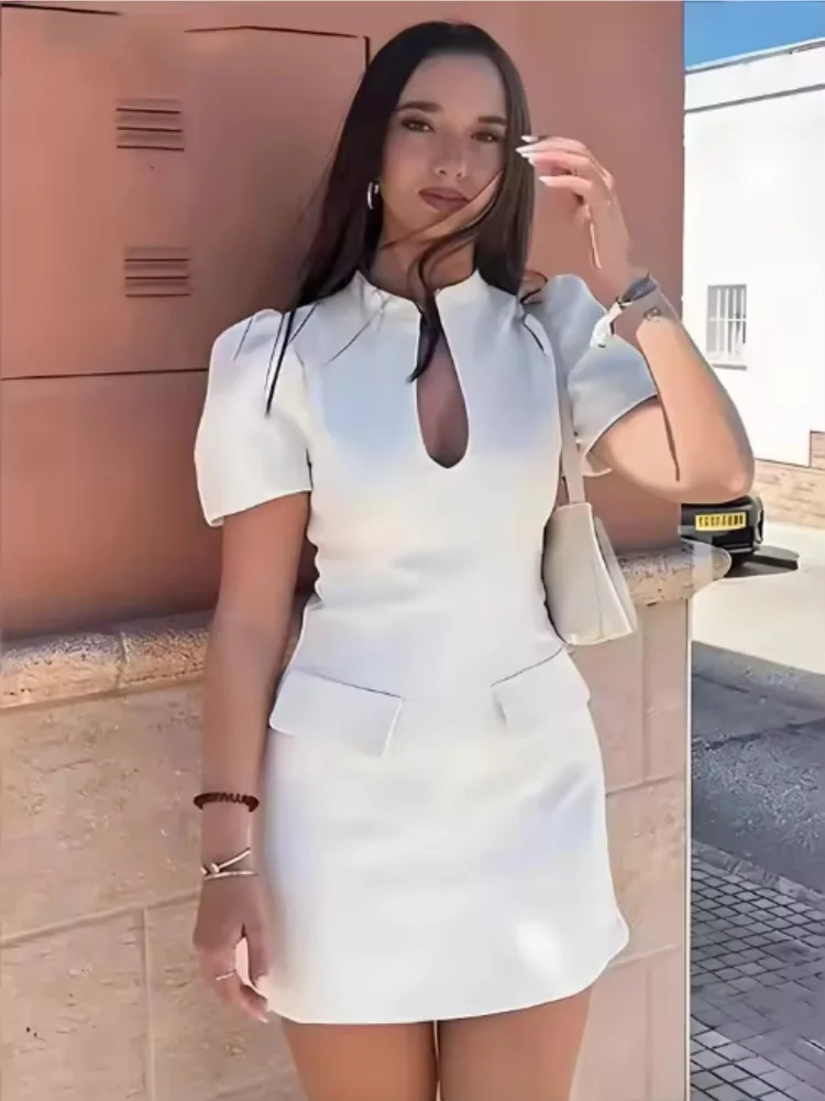 women dress simple elegant Women's Short Elegant Casual Dress