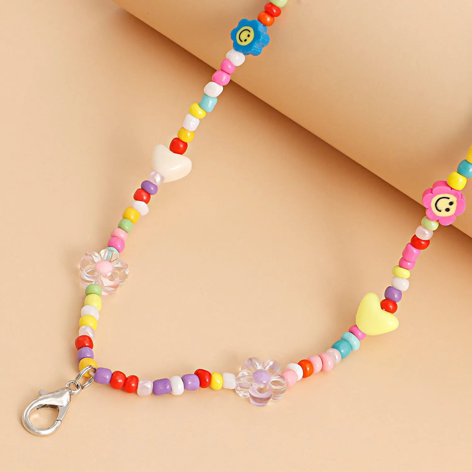 Premium Elastic Seed Bead Necklace Bohemian Style Color Block Handwoven DIY Choker for Women Lightweight Standard Length