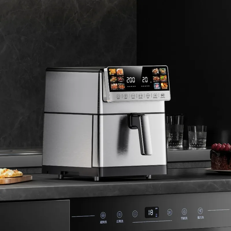 1. 8L Large Volume Stainless Steel Hot Air Baking Station Touch Screen Control For Multi-Serving Zero-Oil Meal Craft