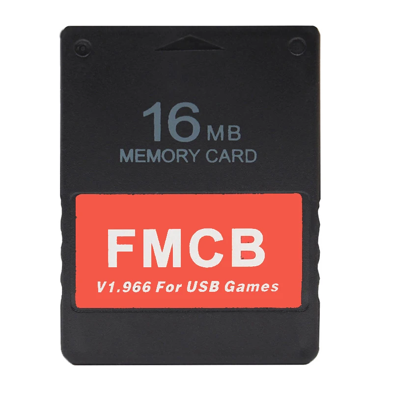 Carte mémoire de jeu FMCB V1.966, 8 Mo, 16 Mo, 32 Mo, 64 Mo, console de jeu PS2 PS1, disque dur USB, carte adaptateur de jeu vidéo rétro