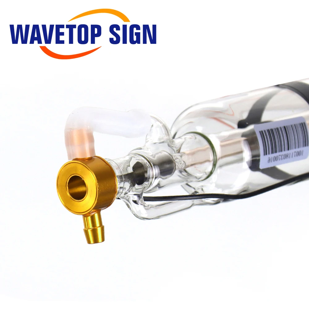 WaveTopSign Co2 Glass Laser Tube 1250mm 90W Diameter 80mm Glass Laser Lamp for CO2 Laser Engraving Cutting Machine