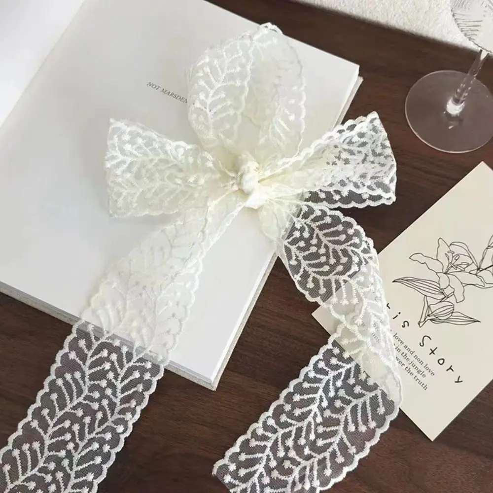 5 Yards Pure Cotton Sewing Trim DIY Craft Accessory White Flowers Lace Trim Multi-size Decor Ribbon Lace Trim Ribbon Latin Dress view 4
