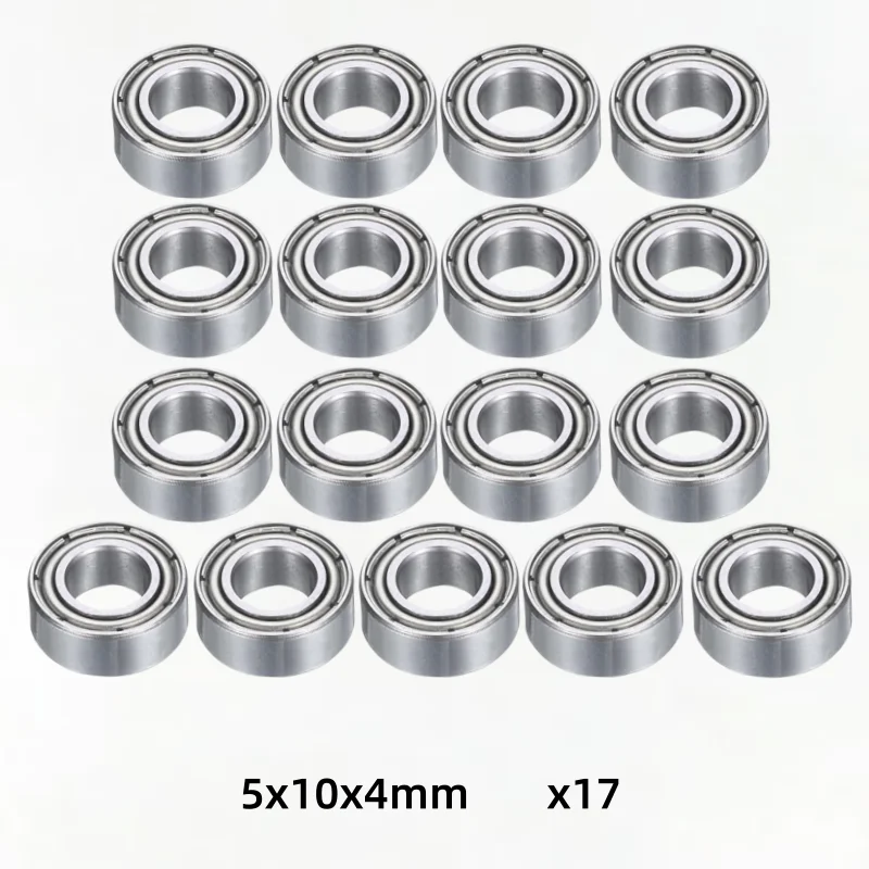 17Pcs Sealed Ball Bearing Set for Redcat Everest Gen7 Pro Sport 1/10 4WD Rock Crawler MR105ZZ Upgrade Replacement Kit