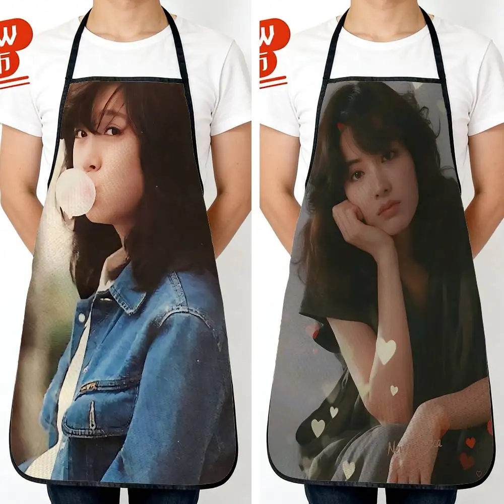 

Stay with Me Miki Matsubara New Fashion Kitchen Aprons for Woman Men Chef Work Apron for Grill Restaurant Bar Shop Cafes Beauty