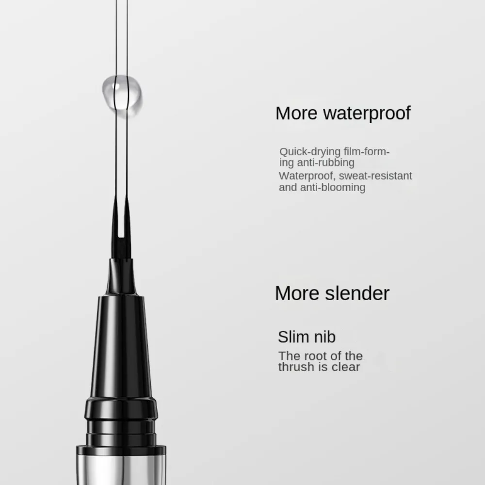 Professioneller wasserdichter wilder Augenbrauenstift, 2 Punkte, ultrafeine Spitze, Augenbrauentattoo, langlebig, leicht zu greifen, ultrafeine flüssige Augenbrauen