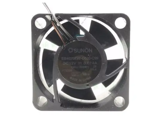 

SUNON EB40201S2-D020-C99 DC 12V 0.074A 40x40x20mm 3-Wire Server Cooling Fan