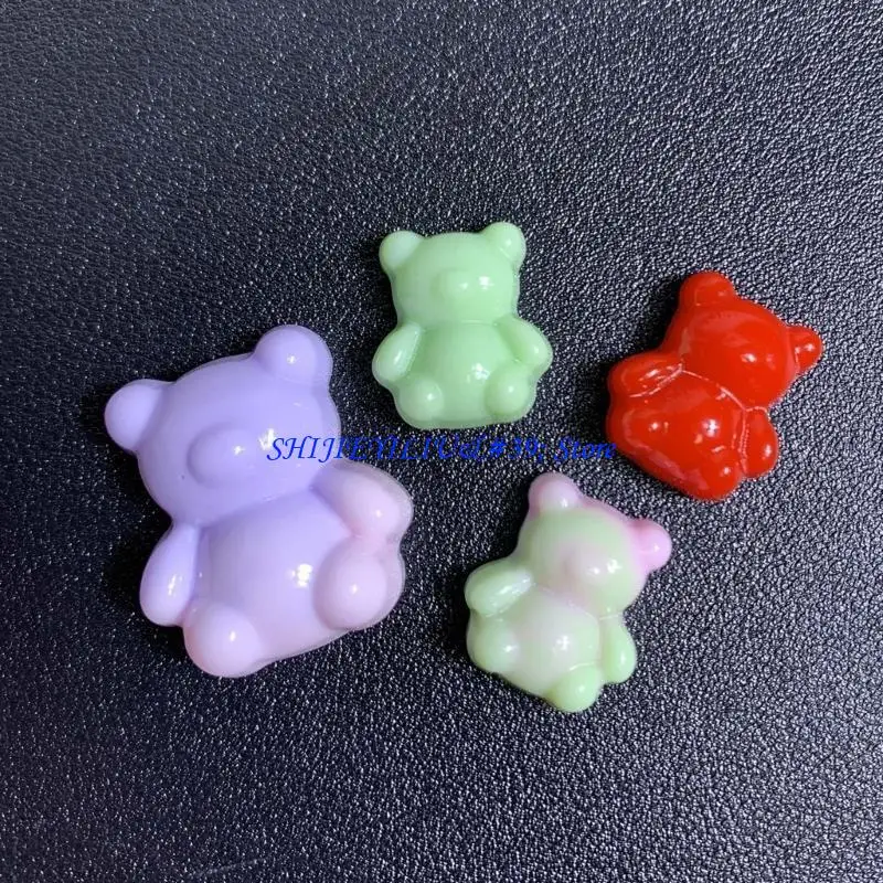 

E21F DIY Орнаменты Формы Настольные украшения Маленький медвежонок в форме силиконового материала