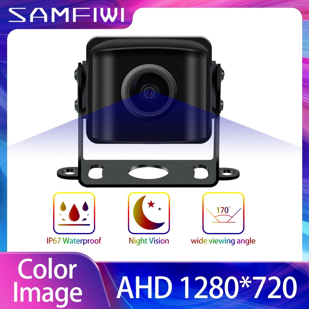 

Камера заднего вида AHD 720P для автомобиля, 4-контактная, водонепроницаемая, с ночным видением, 12В для автобусов, 24В для грузовиков и фургонов