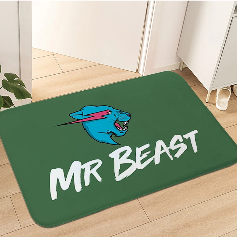 

Doormat Entrance Door Mr B-Beasts Balcony Living Room Mat Non-slip Living Room Floor Carpet Kitchen Hallway Rug Slip-resistant